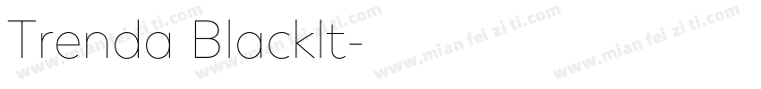 Trenda Blacklt字体转换